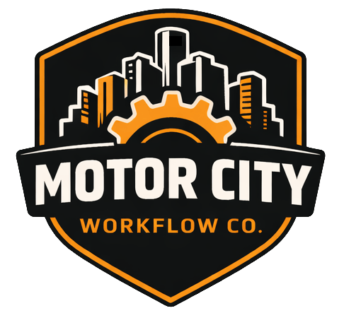 Motor City Workflow Co. primary badge logo